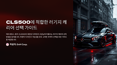 CLS500에 적합한 러기지 캐리어 선택 가이드