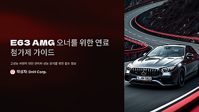 E63 AMG 오너라면 꼭 알아야 할 연료첨가제 선택 가이드